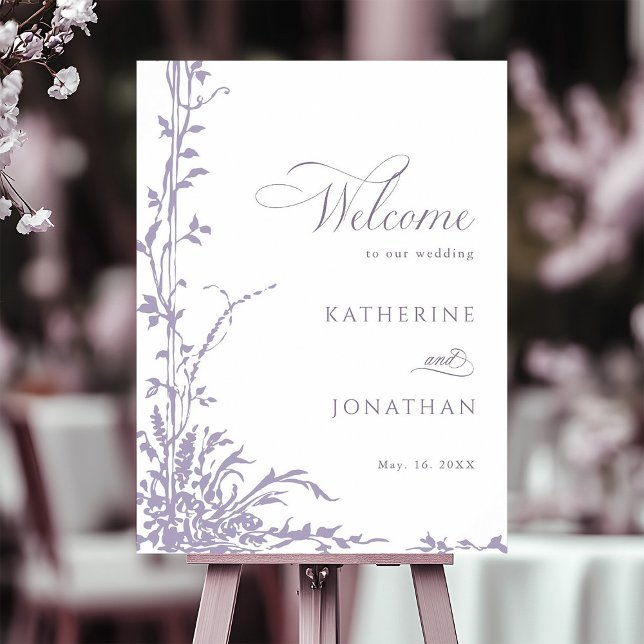 Lavendel Botanischer Torbogen Garten Hochzeit Will Poster (Von Creator hochgeladen)