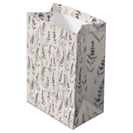 Lavendel Botanisches Einwickelpapier – Vintage Blu Mittlere Geschenktüte