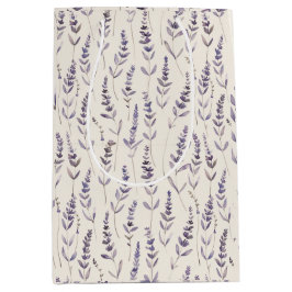 Lavendel Botanisches Einwickelpapier – Vintage Blu Mittlere Geschenktüte