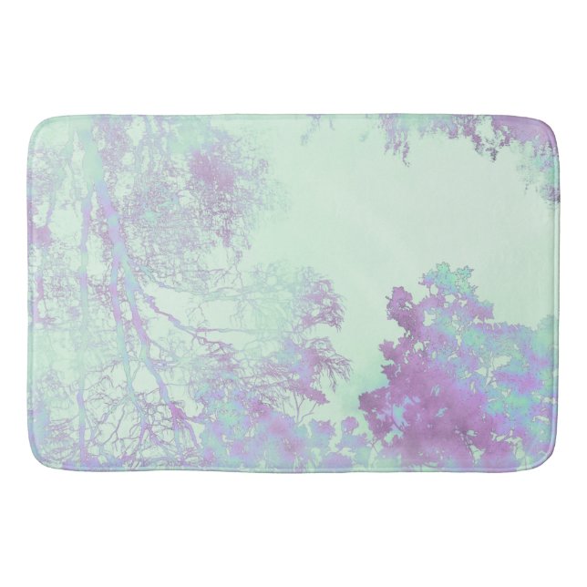 Lavendel-Breitblatt-Nebel Badematte (Vorderseite)