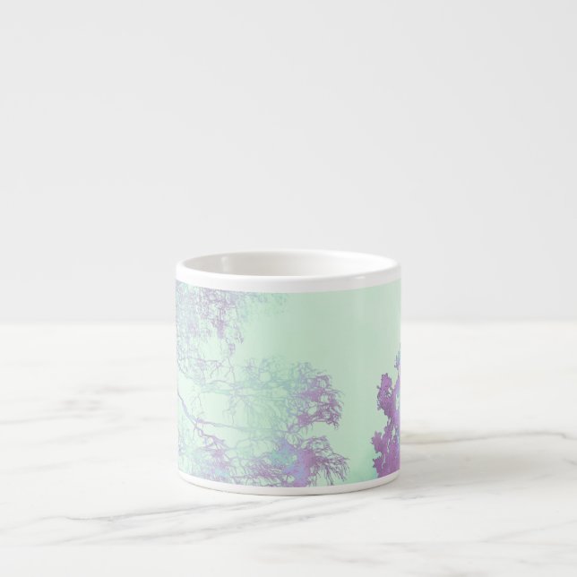Lavendel-Breitblatt-Nebel Espressotasse (Vorderseite)