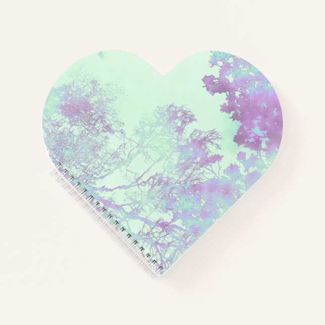 Lavendel Breitblatt Nebel Notizbuch (Vorderseite)