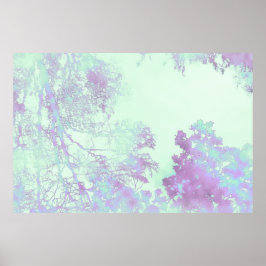 Lavendel-Breitblatt-Nebel Poster
