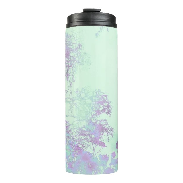 Lavendel-Breitblatt-Nebel Thermosbecher (Vorderseite)