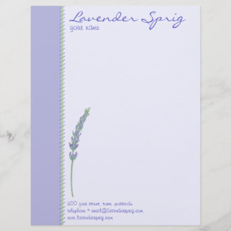 Lavendel Briefkopf