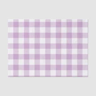 Lavendel-Büffel-Karo-Muster Seidenpapier
