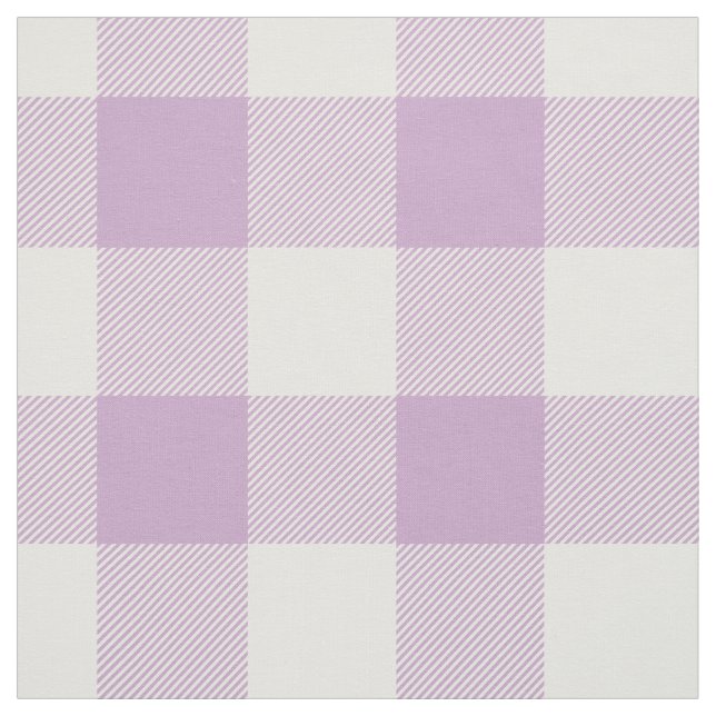 Lavendel-Büffel-Karo-Muster Stoff (Muster)