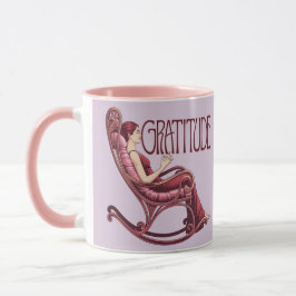 Lavendel-Burgunder-Bekräftigungs-Meditations-Tasse Tasse
