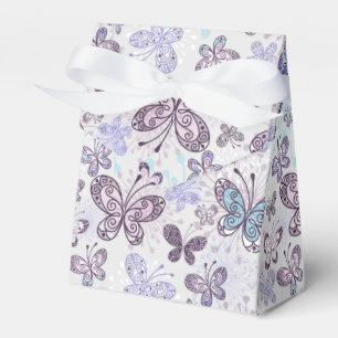 Lavendel Butterfets Zelt mit Ribbon Gefälligkeitsb Geschenkschachtel