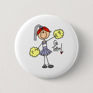 Lavendel-Cheerleader Button