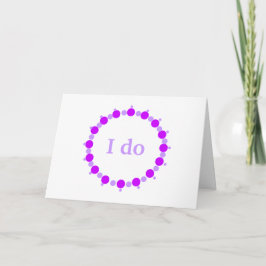 Lavendel Circle Dots Ring Wedding Einladungskarten