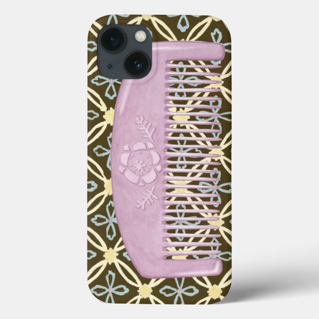 Lavendel-Comb auf Schokoladengrund Case-Mate iPhone Hülle (Rückseite)