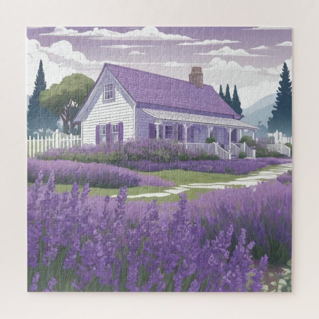Lavendel Cottage Puzzle (Vertikal)