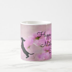 Lavendel-Dachshund-Muttertags-Tasse Kaffeetasse