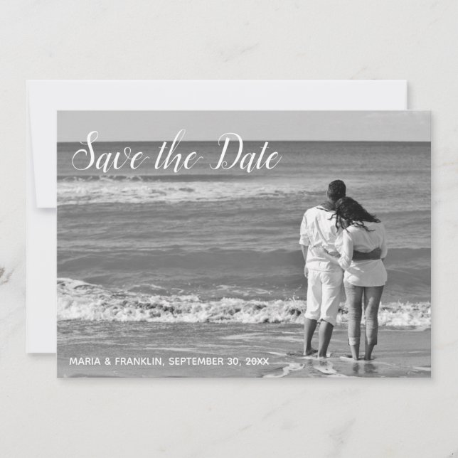 Lavendel Damask Save the Date Card (Vorderseite)