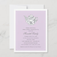 Lavendel-Damask-Teekanne-Teeparty-Hochzeitsdusche