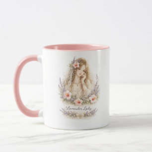 Lavendel-Damen-Engel-Tasse Tasse
