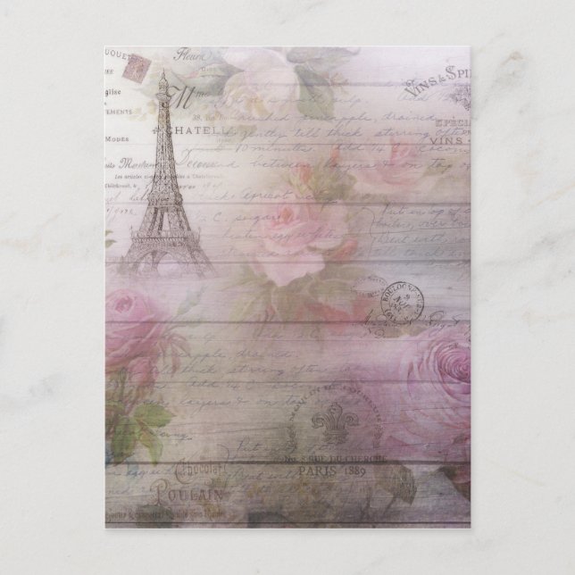 Lavendel Decoupage Postkarte (Vorderseite)