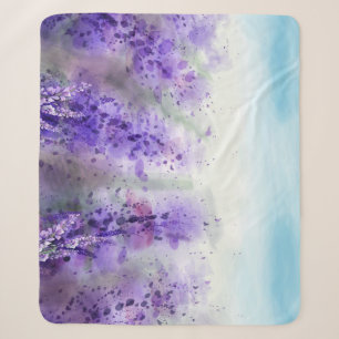 Lavendel der Provence: Wasserfarbenes Feld im Vint Sherpadecke