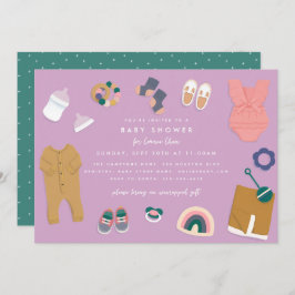 Lavendel-Display-Dusche Einladung