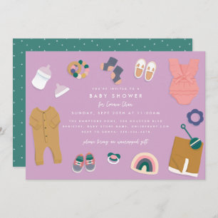 Lavendel-Display-Dusche Einladung