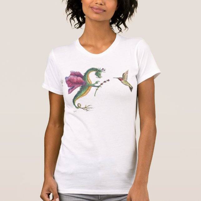 Lavendel-Drache-T - Shirt (Vorderseite)
