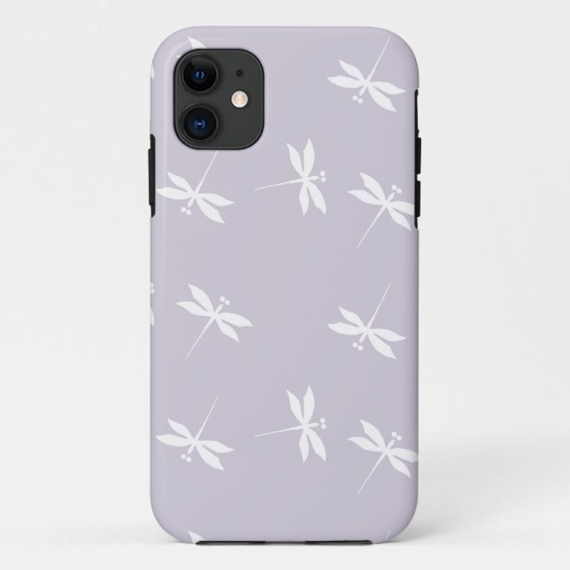 Lavendel Dragonfly-Handy-Fall Case-Mate iPhone Hülle (Rückseite)