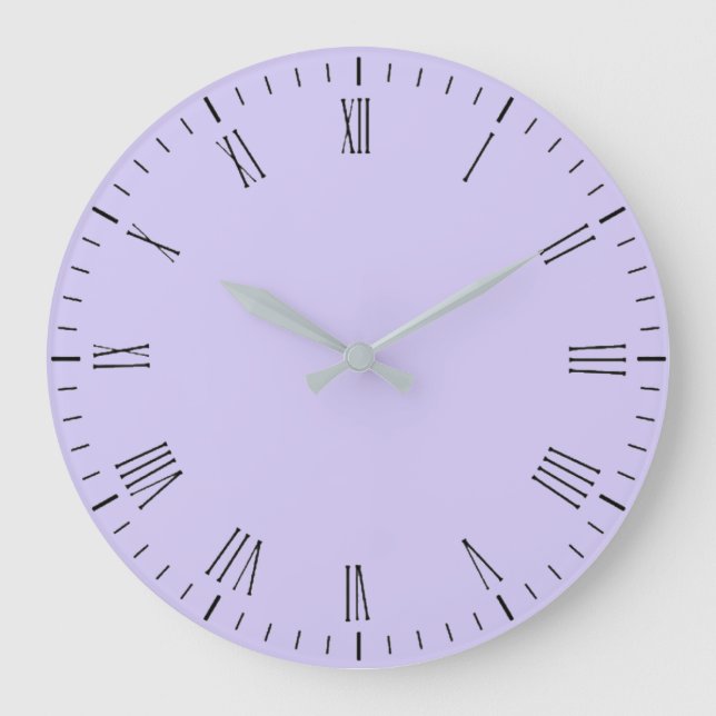Lavendel-Drehung, große Wall-Uhr Wanduhr (Vorderseite)