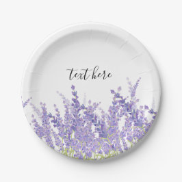 Lavendel, elegant, modern, trendig, floral , lila pappteller