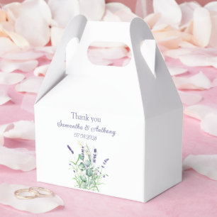 Lavendel Eukalyptus Aquarell Kräuter Hochzeit Geschenkschachtel