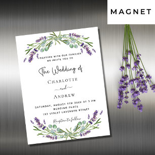 Lavendel-Eukalyptus-Grünmagnet Magnetkarte