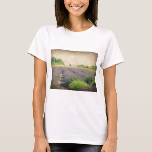 Lavendel-Farm - Abgenutzt T-Shirt