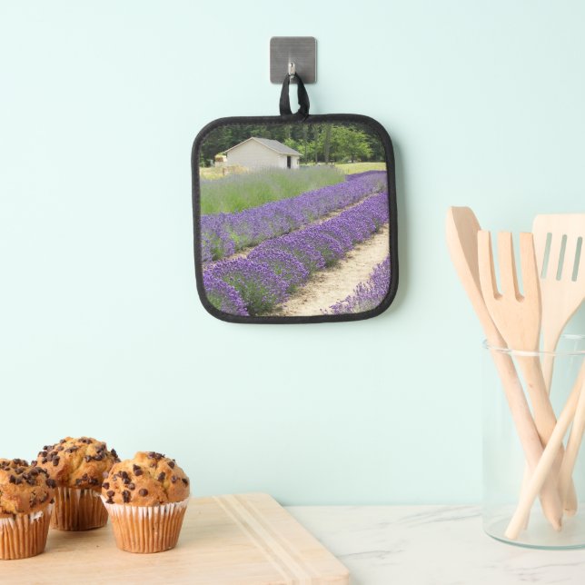 Lavendel Farm Bloms Blues Topflappen (Insitu (Hängend))