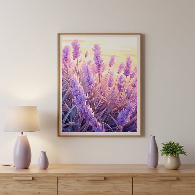 Lavendel-Feld-Ruhe-Wandkunst Poster (Von Creator hochgeladen)