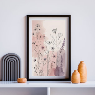Lavendel-Feld-Träume   Sanfte botanische Wiesen-Da Poster