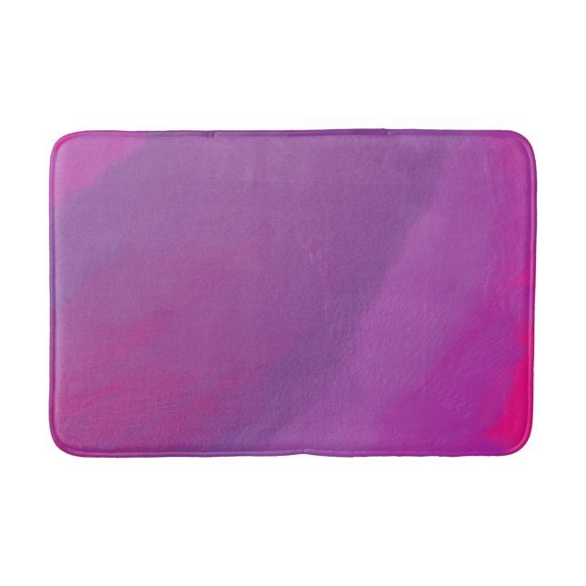 Lavendel Fields Abstrakt Art Badematte (Vorderseite)