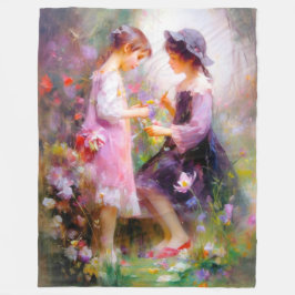 Lavendel Fleecedecke