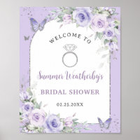 Lavendel Flieder Lila Blumige Hochzeitsdusche Will