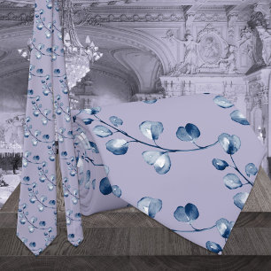 Lavendel Flieder Lila Navy Eukalyptus Hochzeit Krawatte