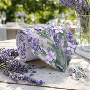 Lavendel Flieder Wildblumengarten Hochzeit Krawatte