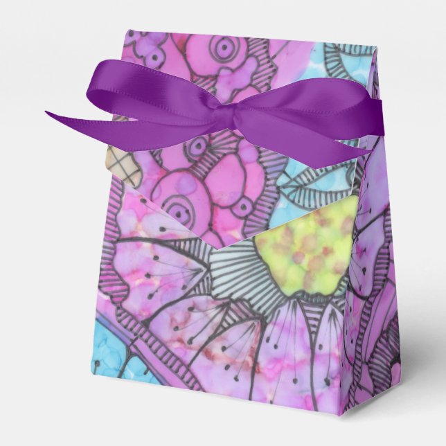 Lavendel Floral Gevor Box Geschenkschachtel (Vorderseite)