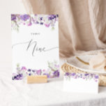 Lavendel floral Nine Tischnummer<br><div class="desc">Lavendel floral Neun Tischnummer. Matching-Elemente verfügbar.</div>