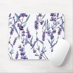 Lavendel floral on White Mousepad