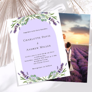 Lavendel Florals Bogen Foto lila Budget Hochzeit