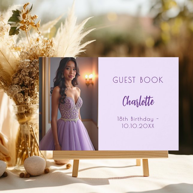 Lavendel Foto Geburtstag Gästebuch (Von Creator hochgeladen)