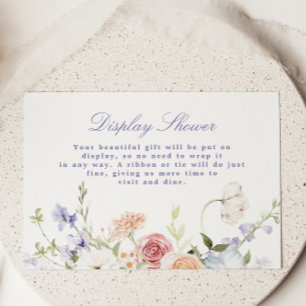 Lavendel Frühlingsblütendusche Begleitkarte