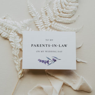 Lavendel für meine Eltern in der Hochzeitstagskart Einladung