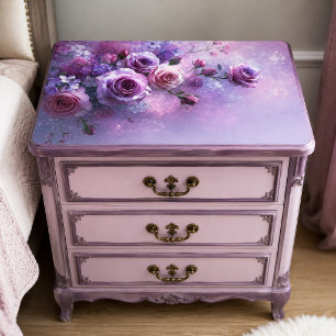 Lavendel-Galaxie-Rosen-Sträußchen-Decoupage Seidenpapier