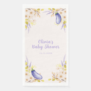 Lavendel Gänseblümchen Blumen Aubergine Garten Bab Serviette