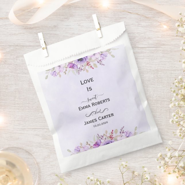Lavendel-Gastgeschenk Hochzeit - Bulk 20 Pack Geschenktütchen (Ausgeschnitten)